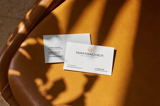 Beispielbild von Visitenkarten