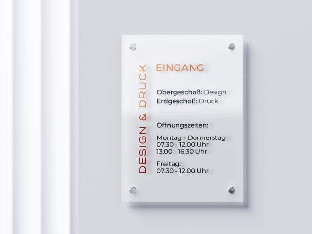 Produktbild von Acrylschild